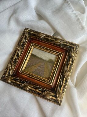 “Through The Lavender” oil painting
